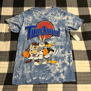 Blue “TuneSquad” tee never worn